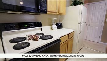 Fully equipped kitchens with modern appliances